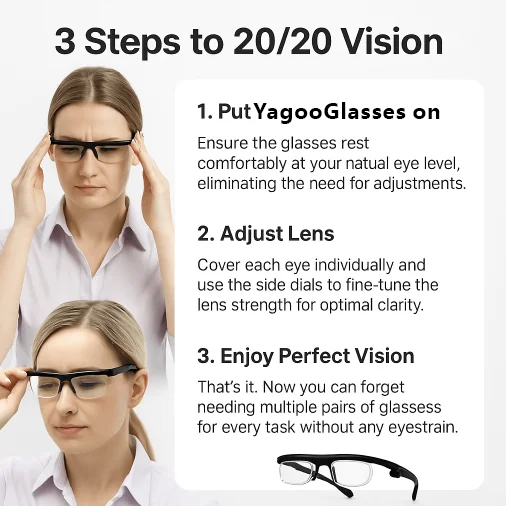 đżLAST DAY PROMOTION - 40% OFFđżăADJUSTABLE FOCUS GLASSESăSee Every Moment Clearly With Yagooâ˘!