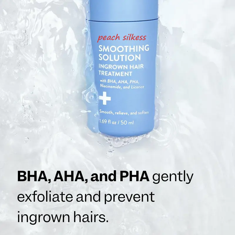 🏆LAST DAY SALE 64% OFF⏰{Peach Silkess Official} Smoothing Solution Ingrown Hair Treatment