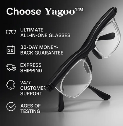 🌿LAST DAY PROMOTION - 40% OFF🌿【ADJUSTABLE FOCUS GLASSES】See Every Moment Clearly With Yagoo™!