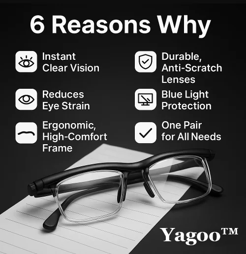 🌿LAST DAY PROMOTION - 40% OFF🌿【ADJUSTABLE FOCUS GLASSES】See Every Moment Clearly With Yagoo™!